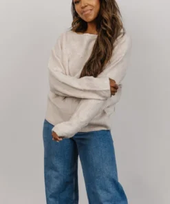 GIL Tops Meline Sweater | Light Beige