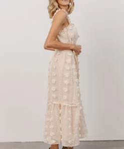 FT Dresses Melody Swiss Dot Midi Dress | Vintage Cream 12 FT Dresses Melody Swiss Dot Midi Dress | Vintage Cream