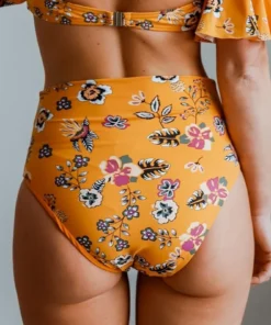 EN Swim Miami Bikini Bottom | Yellow Floral