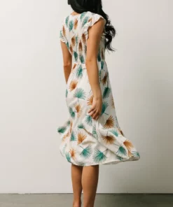 HAY Micah Tropical Midi Dress | Ivory 11 HAY Micah Tropical Midi Dress | Ivory