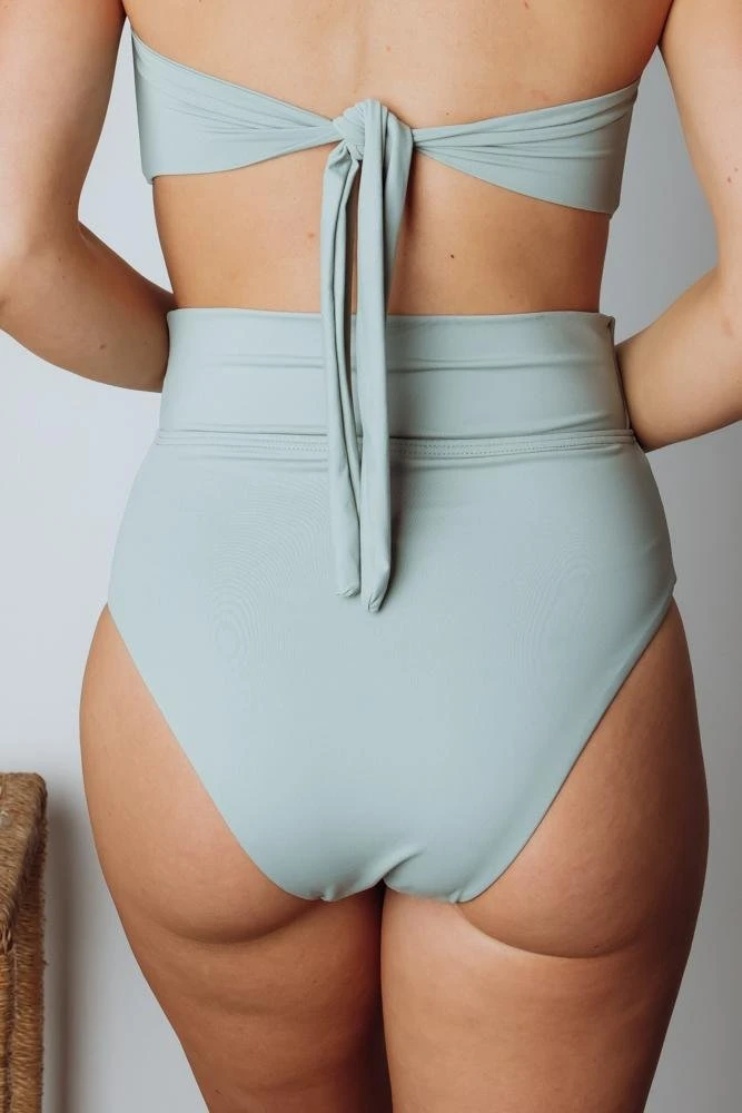 EN Milos High Waist Tie Bikini Bottom | Sage Swim 5 EN Milos High Waist Tie Bikini Bottom | Sage Swim