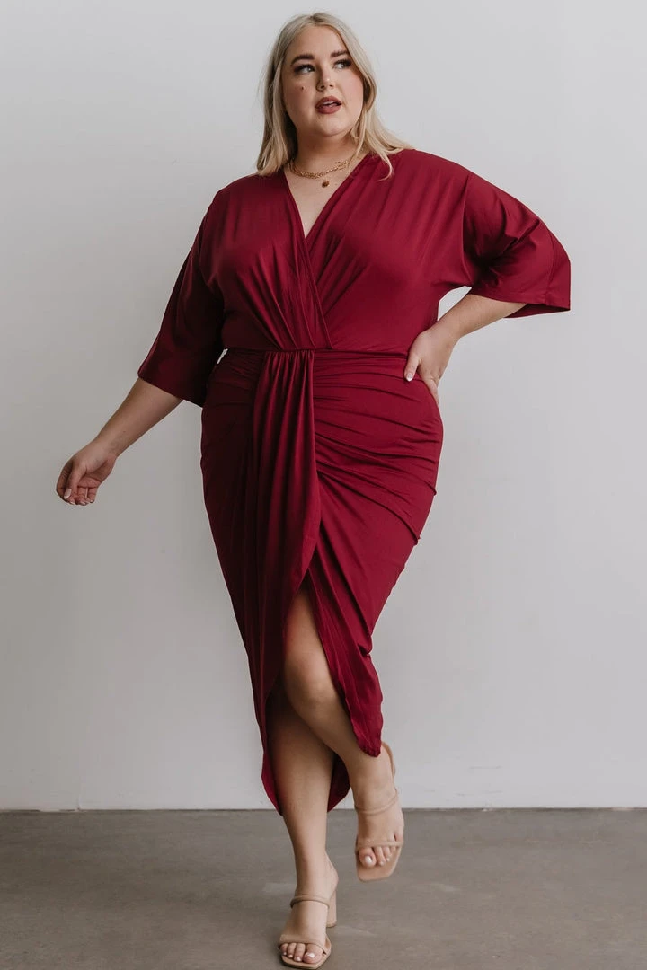 DD Mimi Midi Dress | Burgundy Dresses 3 DD Mimi Midi Dress | Burgundy Dresses