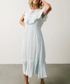 IL Misty Lace Panel Midi Dress | Sky Blue 12 IL Misty Lace Panel Midi Dress | Sky Blue