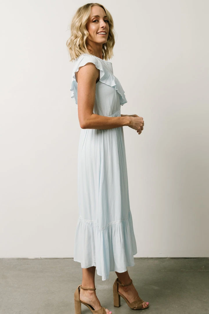 IL Misty Lace Panel Midi Dress | Sky Blue 8 IL Misty Lace Panel Midi Dress | Sky Blue