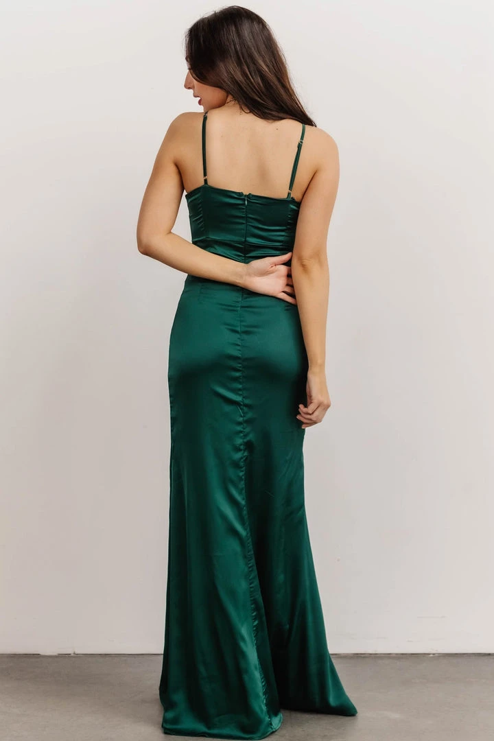 RR Monet Satin Gown | Emerald 7 RR Monet Satin Gown | Emerald