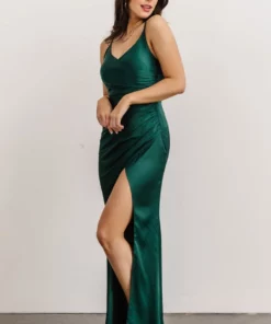 RR Monet Satin Gown | Emerald 17 RR Monet Satin Gown | Emerald