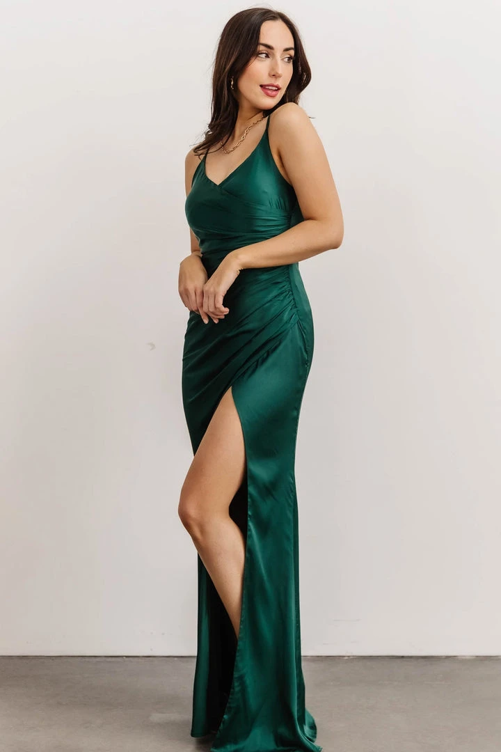 RR Monet Satin Gown | Emerald 9 RR Monet Satin Gown | Emerald