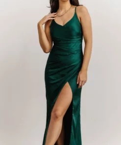 RR Monet Satin Gown | Emerald 16 RR Monet Satin Gown | Emerald