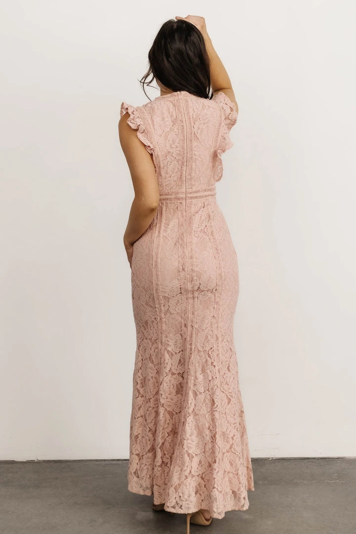 BB Custom Monroe Lace Dress | Blush 6 BB Custom Monroe Lace Dress | Blush