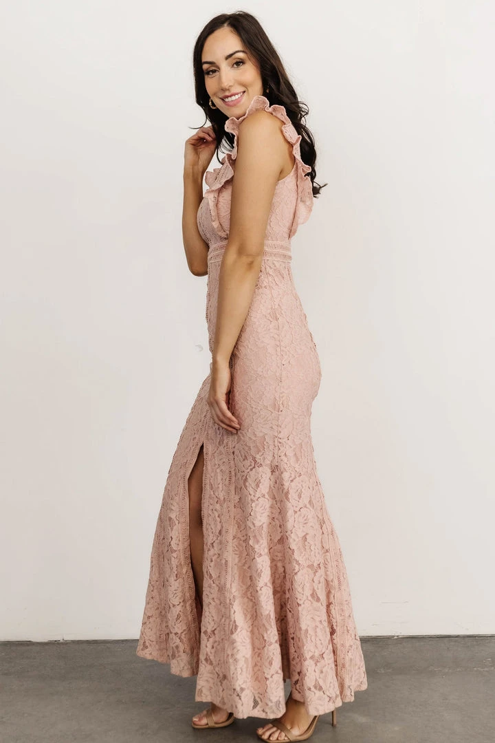 BB Custom Monroe Lace Dress | Blush 3 BB Custom Monroe Lace Dress | Blush