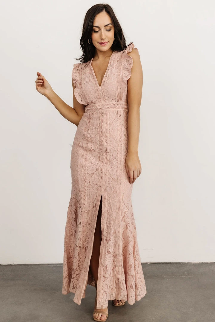 BB Custom Monroe Lace Dress | Blush 9 BB Custom Monroe Lace Dress | Blush