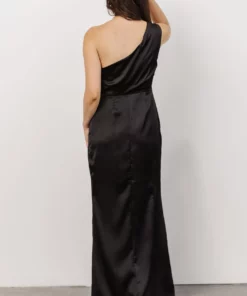 SL Morgan One Shoulder Gown | Black