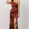 SL Morgan One Shoulder Gown | Cinnamon