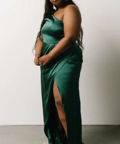 SL Morgan One Shoulder Gown | Emerald Dresses