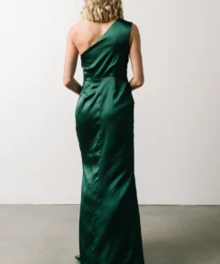 SL Morgan One Shoulder Gown | Emerald Dresses
