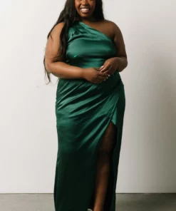 SL Morgan One Shoulder Gown | Emerald Dresses