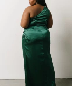 SL Morgan One Shoulder Gown | Emerald Dresses