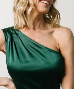 SL Morgan One Shoulder Gown | Emerald Dresses