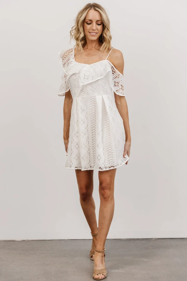 SL Munich Lace Short Dress | White Dresses 6 SL Munich Lace Short Dress | White Dresses