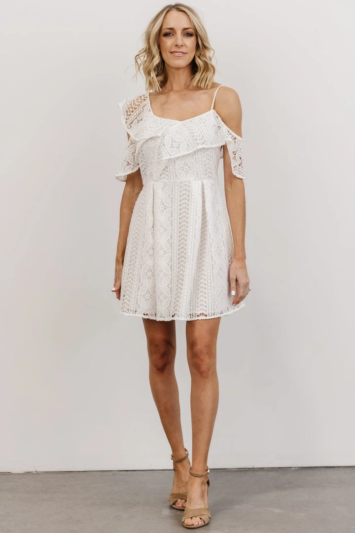 SL Munich Lace Short Dress | White Dresses 1 SL Munich Lace Short Dress | White Dresses