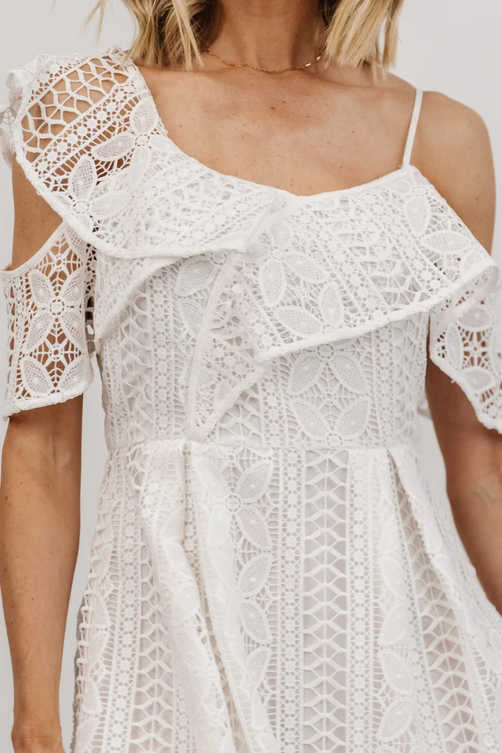 SL Munich Lace Short Dress | White Dresses 2 SL Munich Lace Short Dress | White Dresses