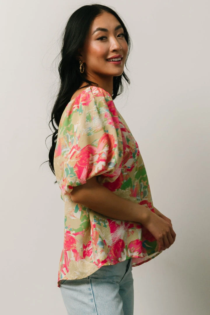 FT Tops Nancy Top | Multi Floral 8 FT Tops Nancy Top | Multi Floral