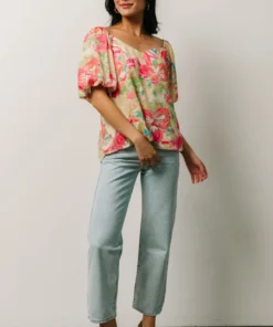 FT Tops Nancy Top | Multi Floral 15 FT Tops Nancy Top | Multi Floral