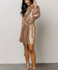 SL Novi Sequin Mini Dress | Rose Gold Dresses 11 SL Novi Sequin Mini Dress | Rose Gold Dresses