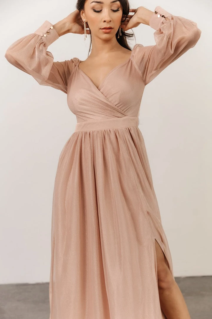 Soi Octavia Shimmer Gown | Blush 3 Soi Octavia Shimmer Gown | Blush