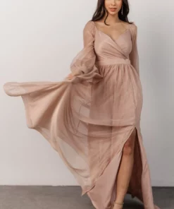 Soi Octavia Shimmer Gown | Blush 13 Soi Octavia Shimmer Gown | Blush