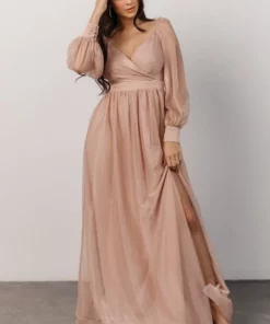 Soi Octavia Shimmer Gown | Blush 14 Soi Octavia Shimmer Gown | Blush