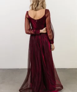 Soi Dresses Octavia Shimmer Gown | Mulberry 7 Soi Dresses Octavia Shimmer Gown | Mulberry