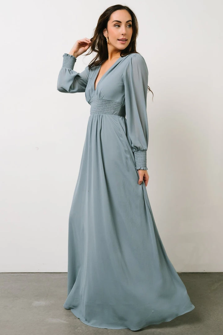 BB Custom Dresses Olivia Maxi Dress | Blue 4 BB Custom Dresses Olivia Maxi Dress | Blue