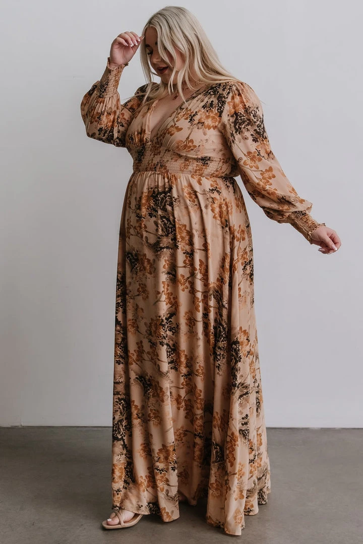 BB Custom Dresses Olivia Maxi Dress | Camel Print 12 BB Custom Dresses Olivia Maxi Dress | Camel Print