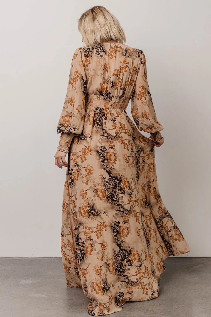 BB Custom Dresses Olivia Maxi Dress | Camel Print 9 BB Custom Dresses Olivia Maxi Dress | Camel Print