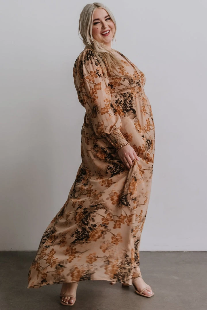 BB Custom Dresses Olivia Maxi Dress | Camel Print 6 BB Custom Dresses Olivia Maxi Dress | Camel Print