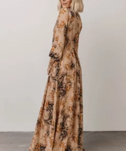 BB Custom Dresses Olivia Maxi Dress | Camel Print 20 BB Custom Dresses Olivia Maxi Dress | Camel Print