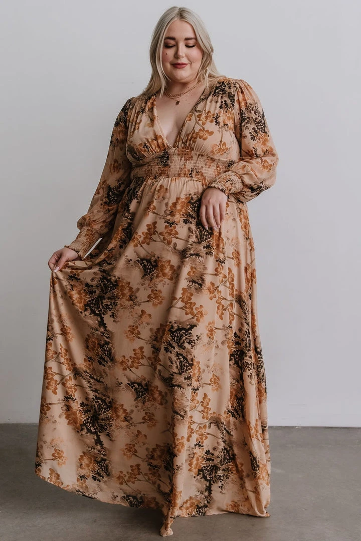 BB Custom Dresses Olivia Maxi Dress | Camel Print 10 BB Custom Dresses Olivia Maxi Dress | Camel Print