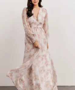 BB Custom Dresses Olivia Maxi Dress | Pink Floral