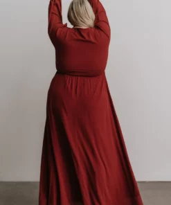 BB Custom Olivia Maxi Dress | Rust