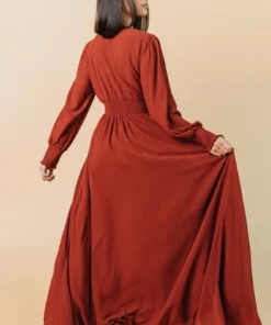 BB Custom Olivia Maxi Dress | Rust