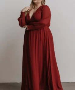 BB Custom Olivia Maxi Dress | Rust