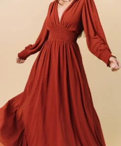 BB Custom Olivia Maxi Dress | Rust