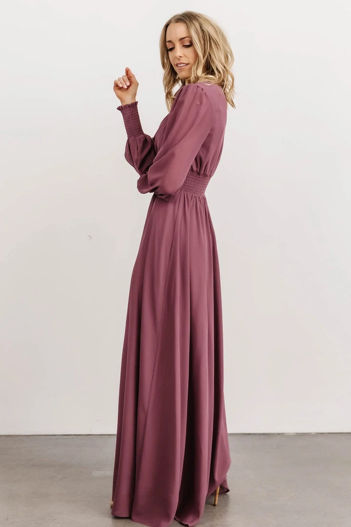 BB Custom Dresses Olivia Maxi Dress | Vintage Plum 7 BB Custom Dresses Olivia Maxi Dress | Vintage Plum