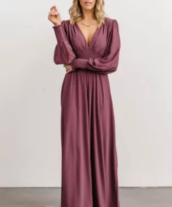 BB Custom Dresses Olivia Maxi Dress | Vintage Plum 11 BB Custom Dresses Olivia Maxi Dress | Vintage Plum