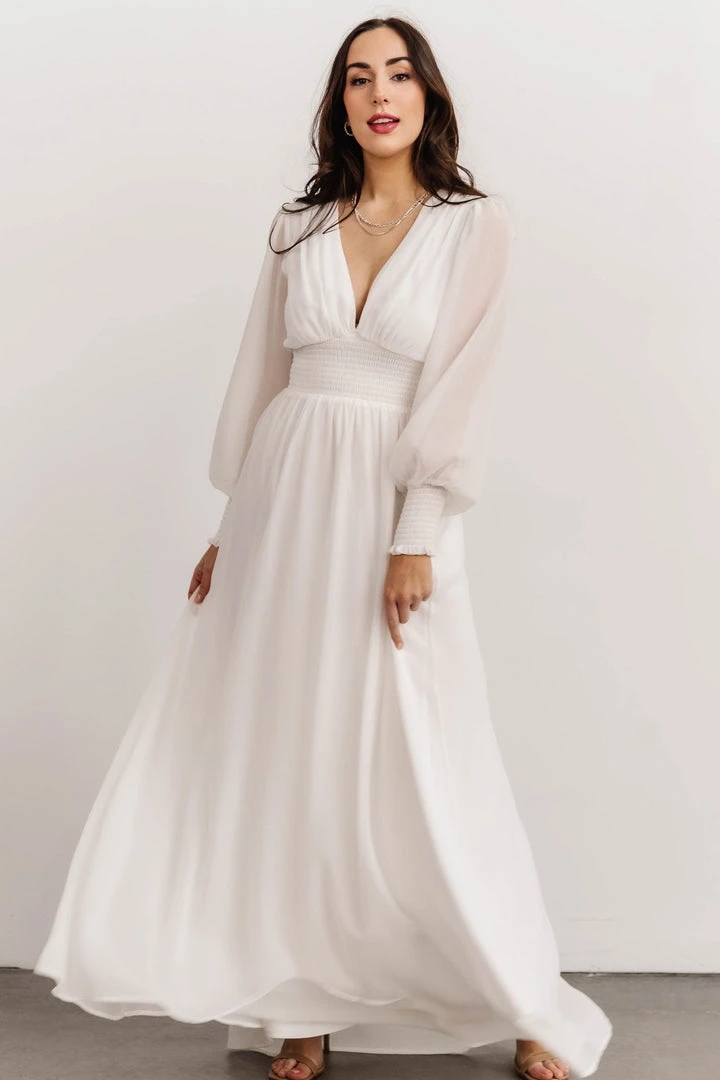 BB Custom Olivia Maxi Dress | White 1 BB Custom Olivia Maxi Dress | White