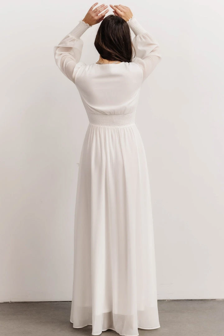 BB Custom Olivia Maxi Dress | White 6 BB Custom Olivia Maxi Dress | White