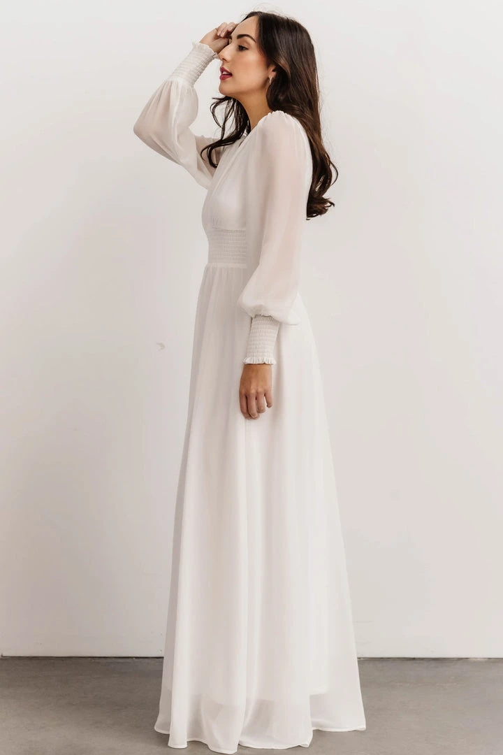 BB Custom Olivia Maxi Dress | White 4 BB Custom Olivia Maxi Dress | White