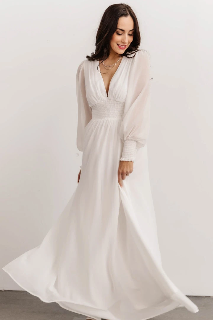 BB Custom Olivia Maxi Dress | White 9 BB Custom Olivia Maxi Dress | White