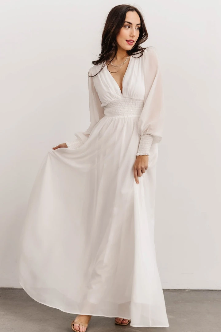 BB Custom Olivia Maxi Dress | White 2 BB Custom Olivia Maxi Dress | White